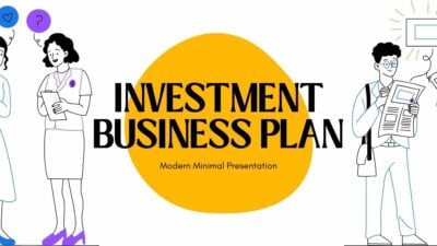 Slide Business Plan Investasi Sederhana dengan Ilustrasi