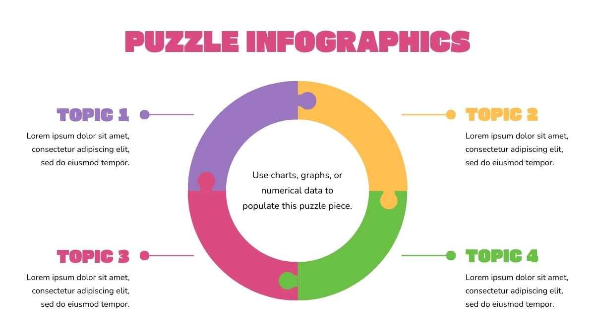 Simple Illustrated Puzzle Infographics - slide 9