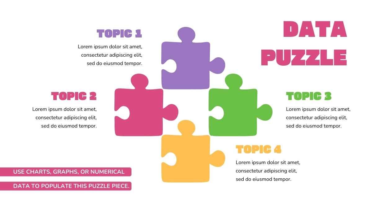 Simple Illustrated Puzzle Infographics - slide 10