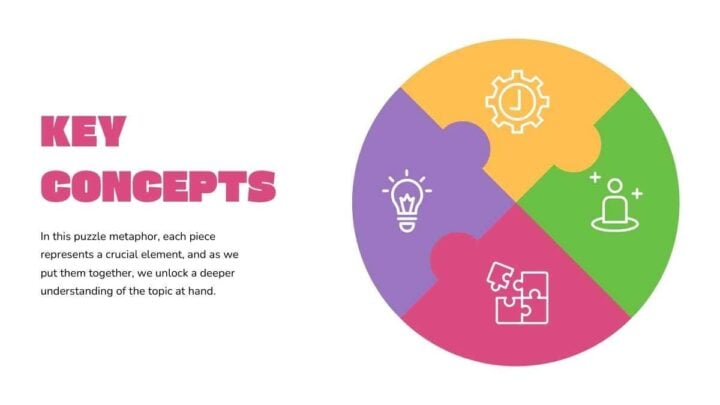 Simple Illustrated Puzzle Infographics. Free PPT & Google Slides ...