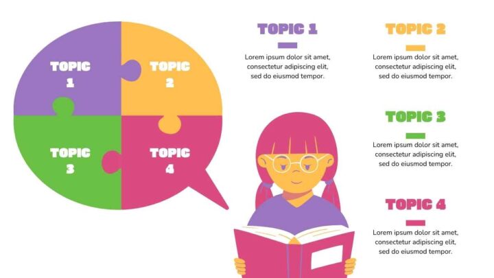 Simple Illustrated Puzzle Infographics. Free PPT & Google Slides ...