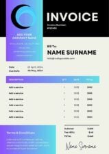 Slides Carnival Google Slides and PowerPoint Template Simple Invoice Template for Business 1