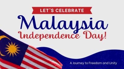 シンプルにマレーシア独立記念日をお祝いしましょう！