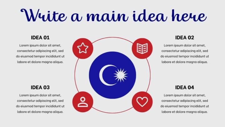 Slide Merdeka Let's Celebrate Malaysia Independence Day!. Free Slides Template ...