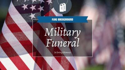 Simple Military Funeral Flag Background