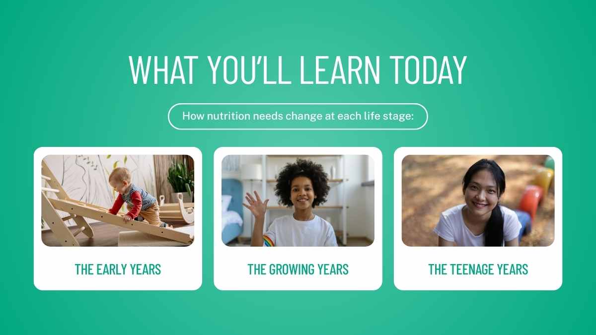 Simple Nutrition and Life Stages Slides - slide 2