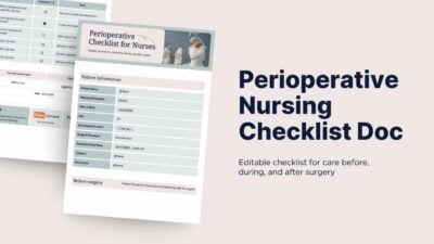 Simple Perioperative Nursing Checklist Doc 1