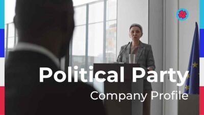 Simple Political Party Company Profile Slides