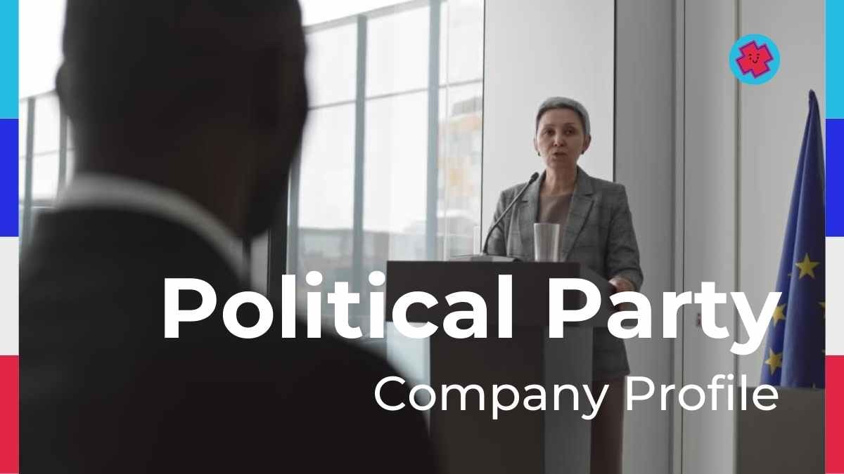 Simple Political Party Company Profile Slides - slide 1