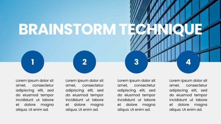 Simple Professional Brainstorm . Free PPT & Google Slides Template ...