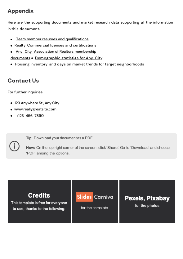 Simple Real Estate Business Plan - slide 14