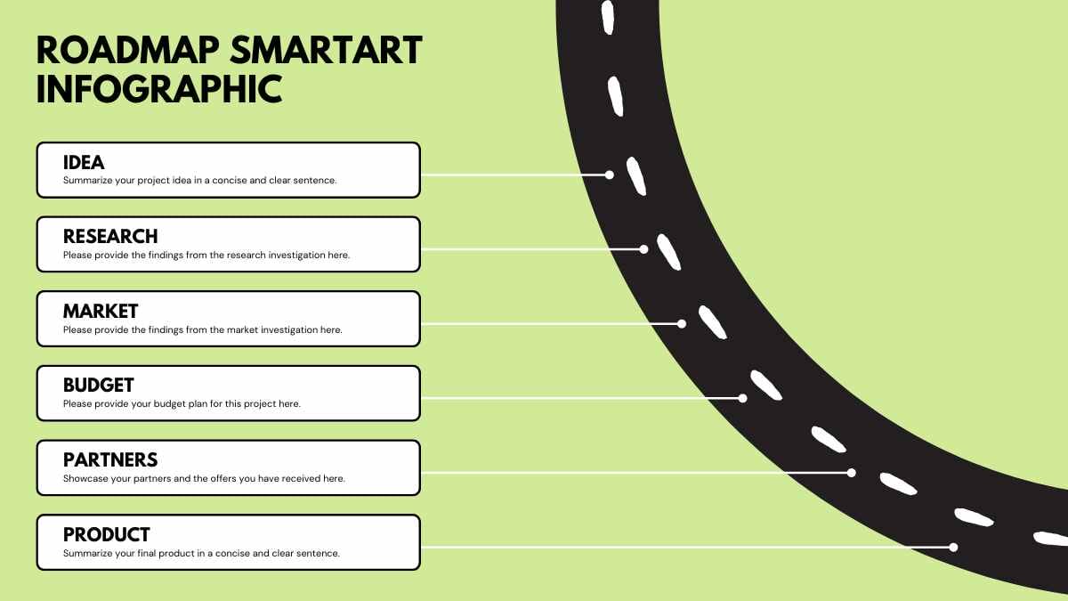 Infografis Roadmap Simple dengan SmartArt - slide 2