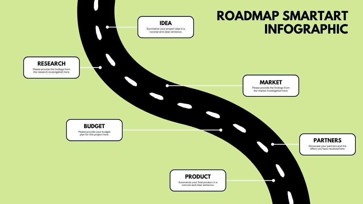 Infografis Roadmap Simple dengan SmartArt - slide 3