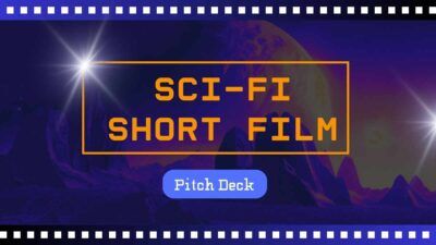 Pitch Deck simples para curta-metragem de ficção científica