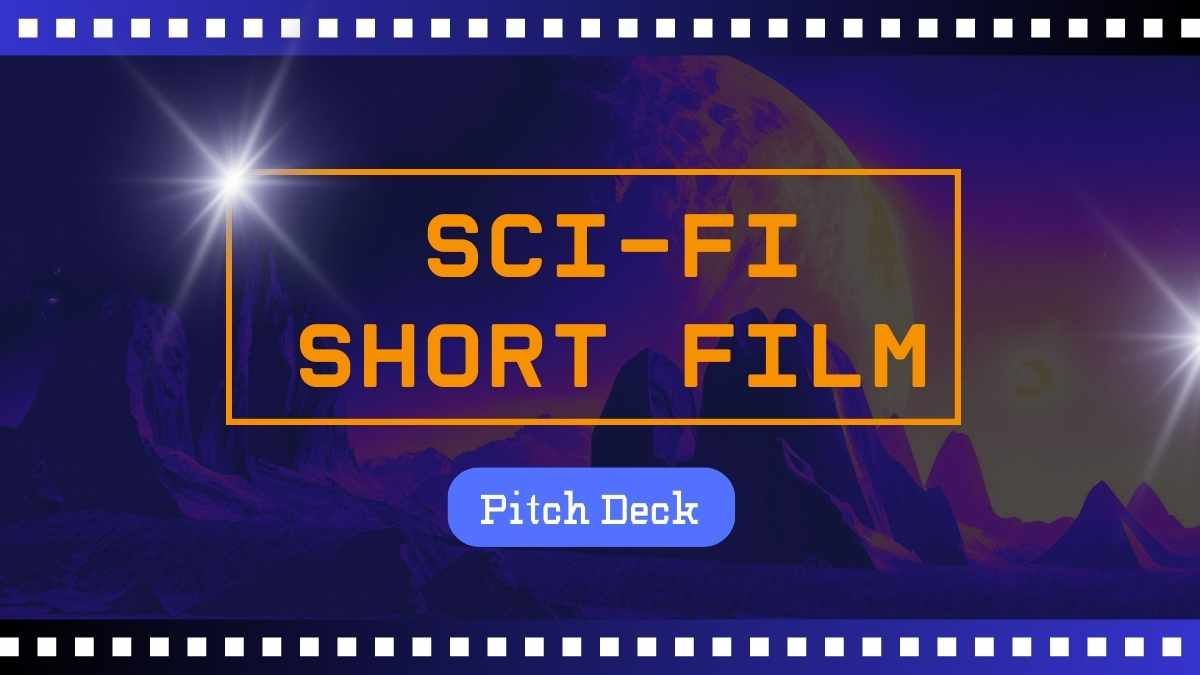Pitch Deck simples para curta-metragem de ficção científica - slide 0