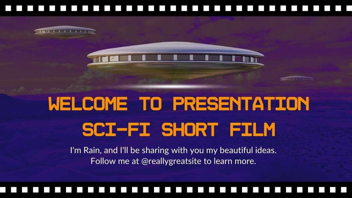 간단한 공상 과학 단편 영화 피치 덱 - slide 4