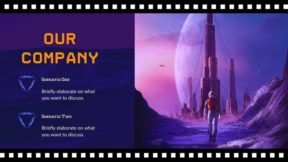 간단한 공상 과학 단편 영화 피치 덱 - slide 5