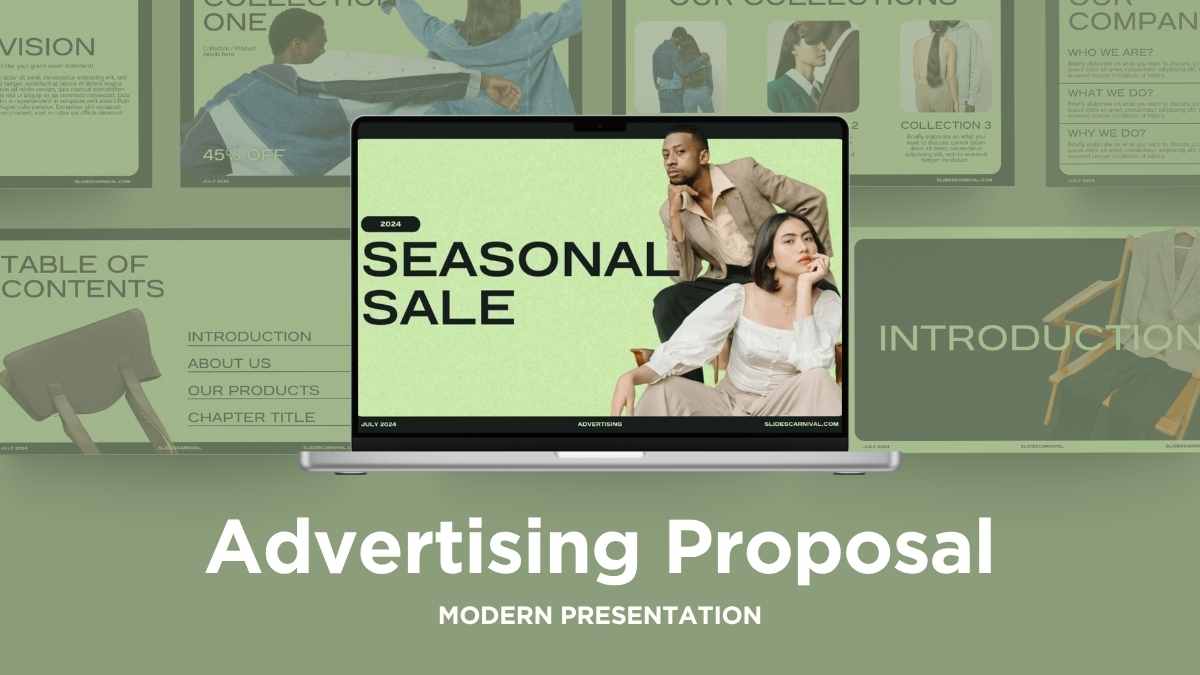 Simple Seasonal Sale Advertising Proposal Slides - slide 1