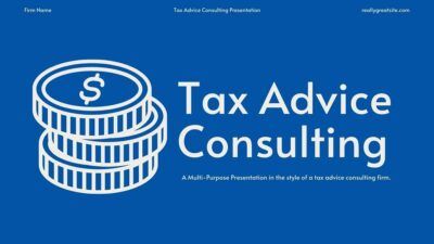 Simple Tax Advice Consulting Slides