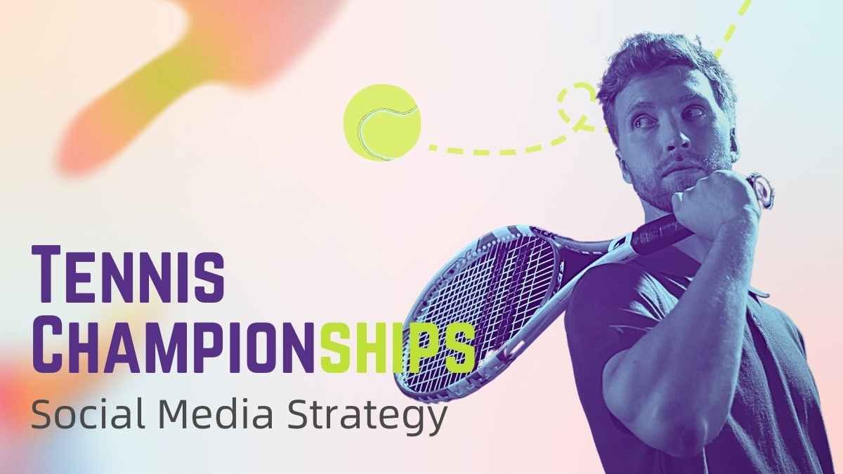 シンプルなテニス選手権のソーシャルメディア - slide 0