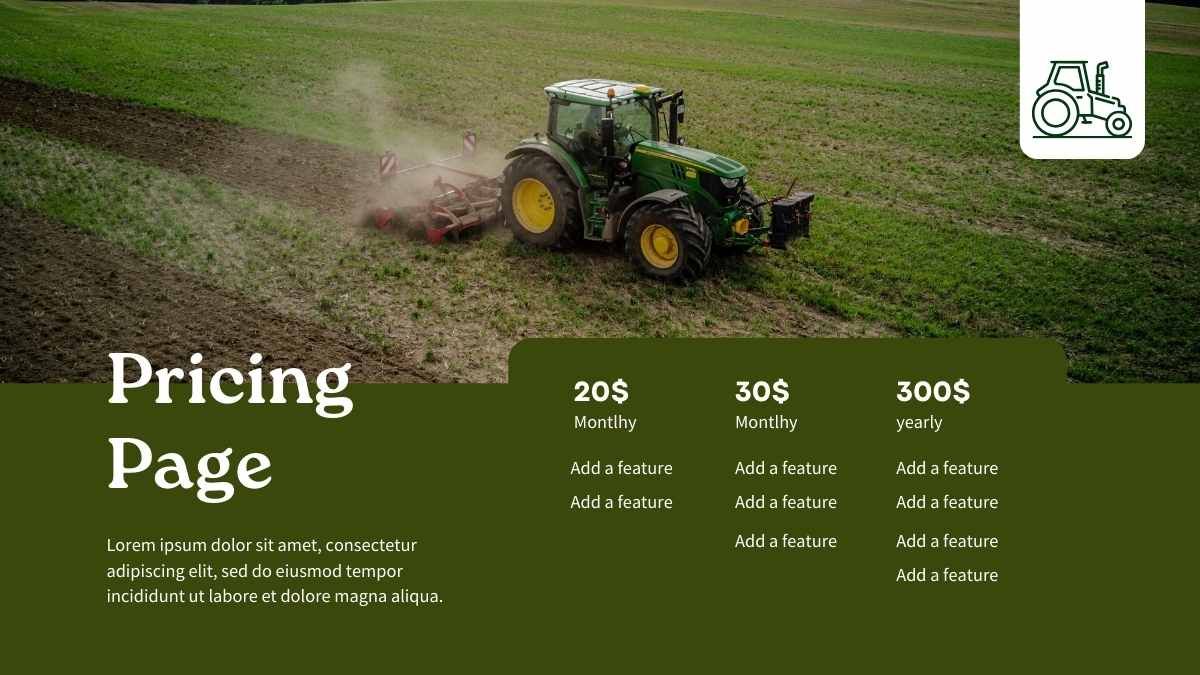 Plan de negocios sencillo para concesionaria de tractores - diapositiva 8