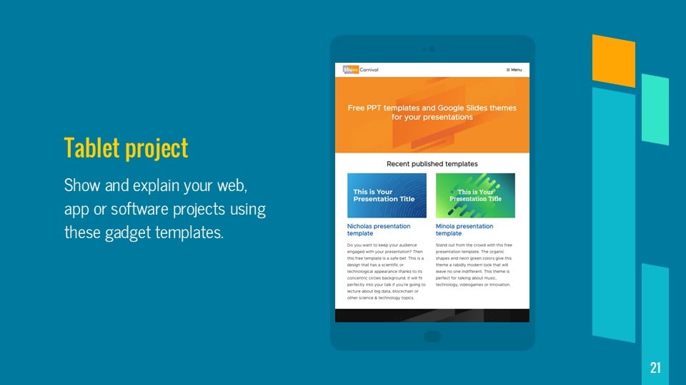 Geometric Corporate Slides - slide 21