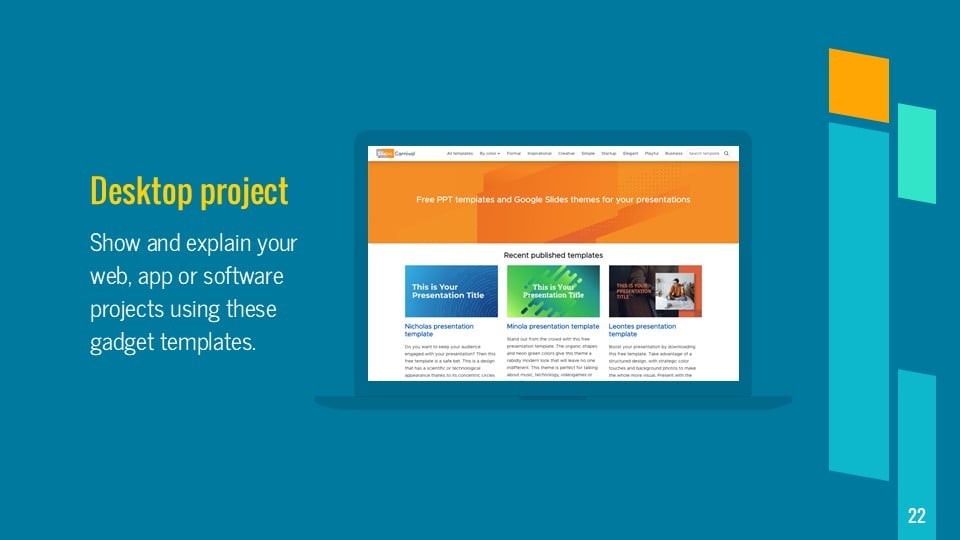 Geometric Corporate Slides - slide 22
