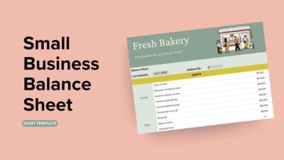 Small Business Balance Sheet