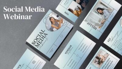 Elegant Pale Blue Social Media Webinar Slides