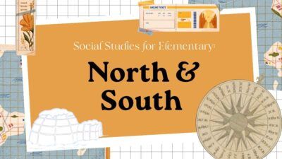 Álbum de recortes sobre estudos sociais sobre o Norte e o Sul