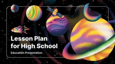 Plano de aula ilustrado sobre o espaço para o ensino médio