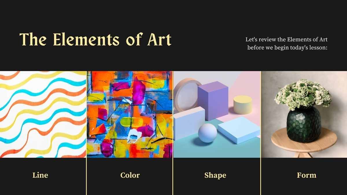 Espacio y Perspectiva: Elementos de la Lección de Arte - diapositiva 7