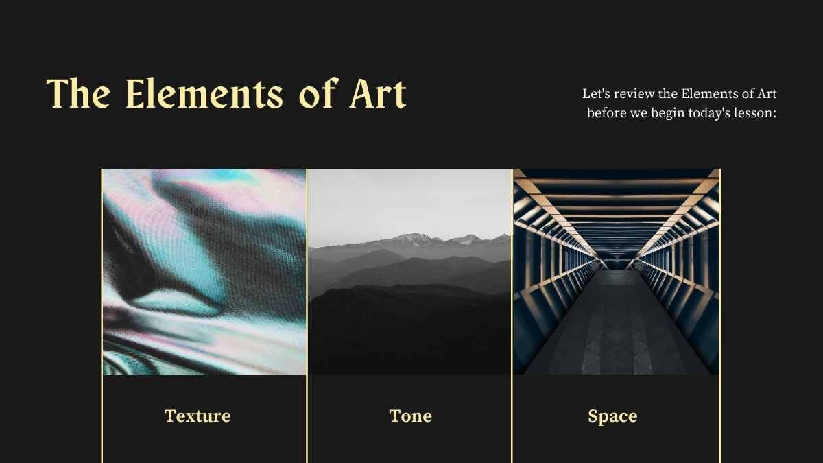 Espaço e perspectiva: Lição sobre os elementos da arte - slide 8