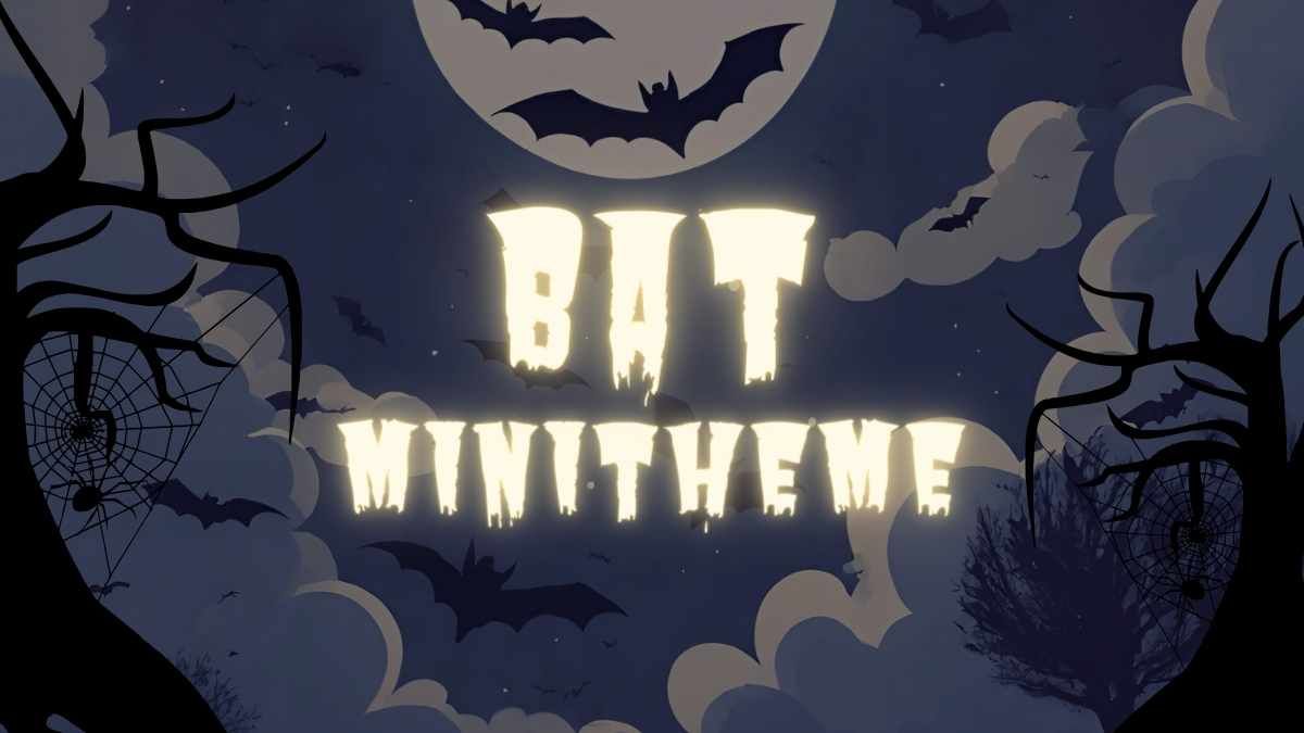 Spooky Halloween Bat Minitheme - slide 0