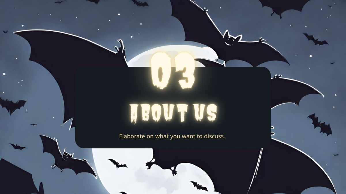 Minitema de morcego assustador do Dia das Bruxas - slide 12