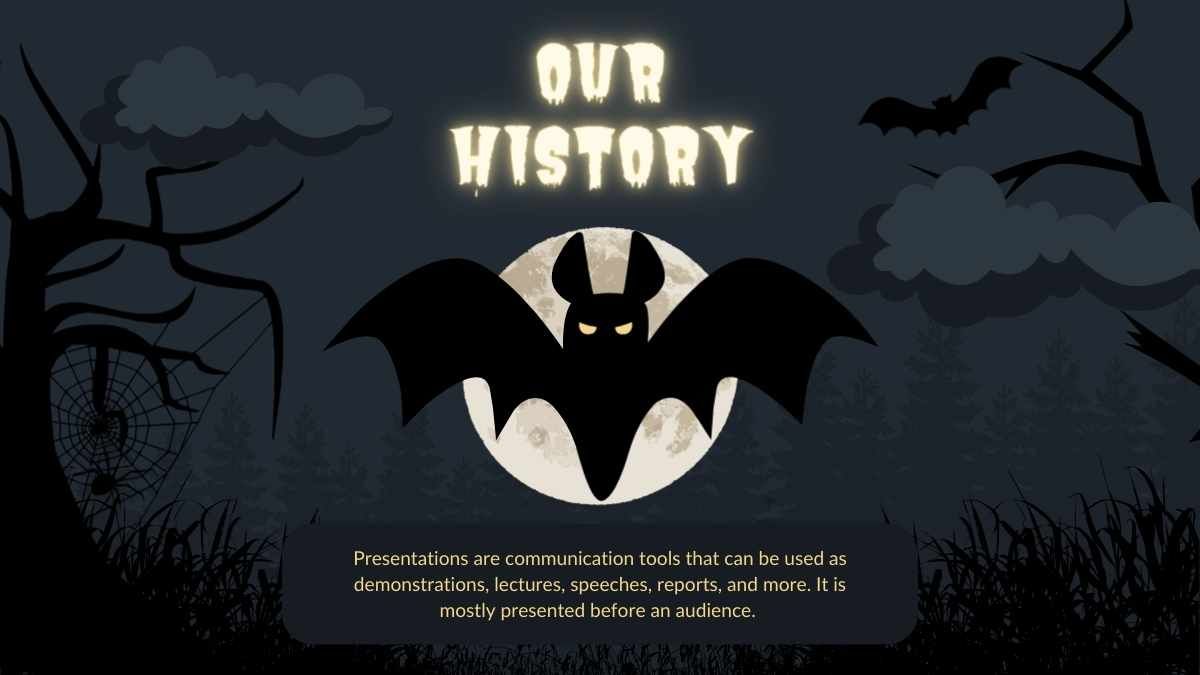 Minitema de morcego assustador do Dia das Bruxas - slide 13
