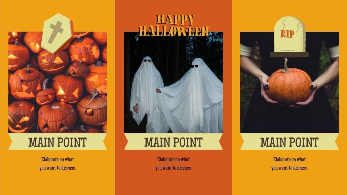 Estratégia de mídia social para festas de Halloween assustadoras - slide 9