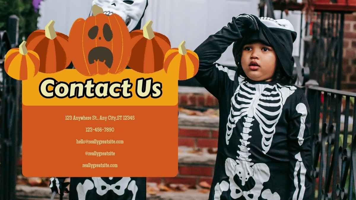 Estratégia de mídia social para festas de Halloween assustadoras - slide 13