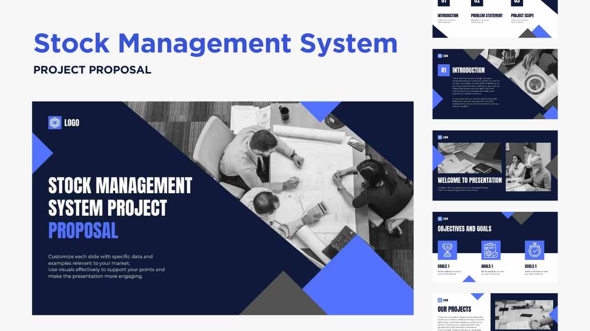 Geometric Stock Management System Project Proposal - slide 1