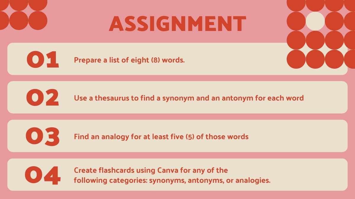 Synonyms, Antonyms and Analogies Lesson for High School - slide 11