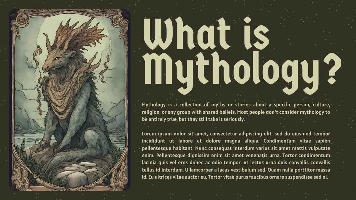 Tarot Card Style Asian Forests Mythology - slide 4