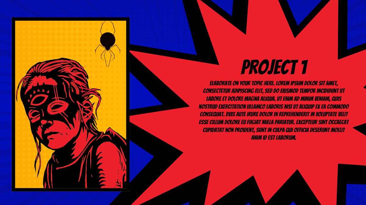 The Human Spider Comic Style Slides - slide 14
