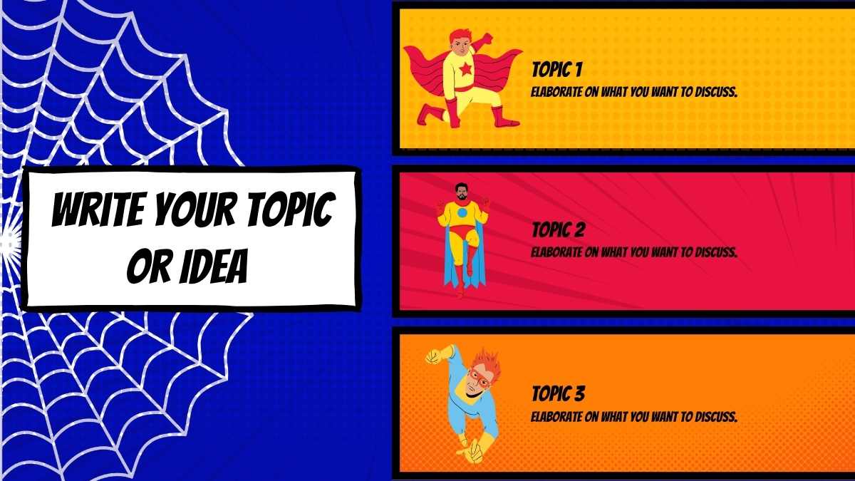 The Human Spider Comic Style Slides - slide 5