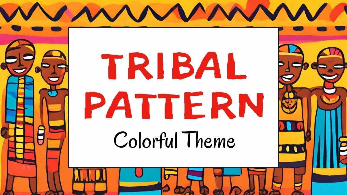 Tema de padrão colorido tribal - slide 0