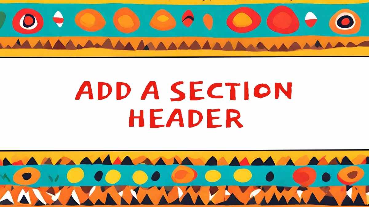 Tribal Colorful Pattern Theme Slides - slide 7
