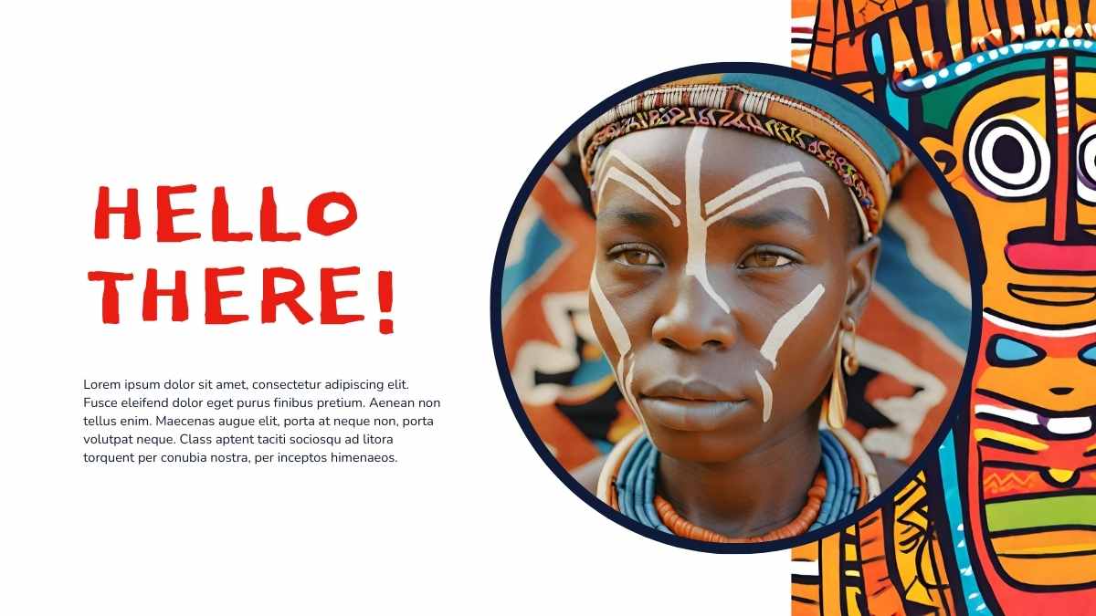 Tribal Colorful Pattern Theme Slides - slide 13