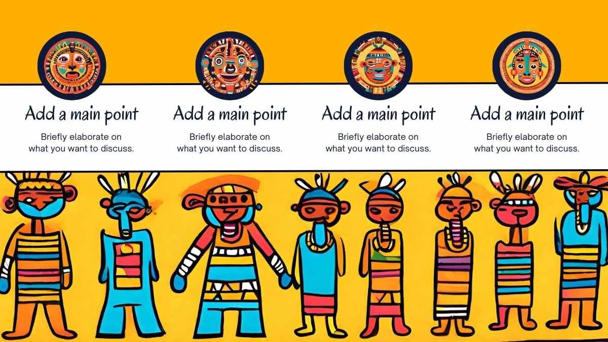 Tema de padrão colorido tribal - slide 8