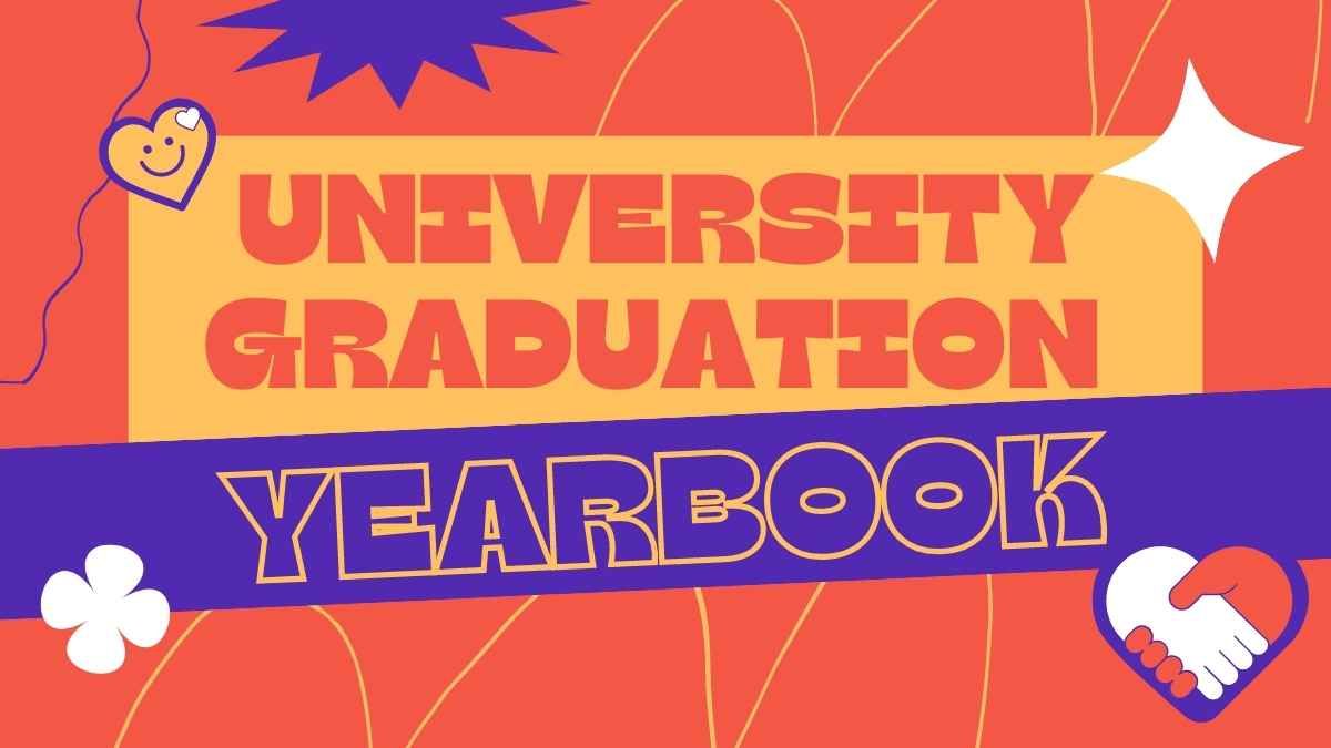 Retro University Graduation Yearbook - slide 0