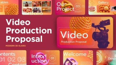 Modern 3D Video Production Proposal Slides