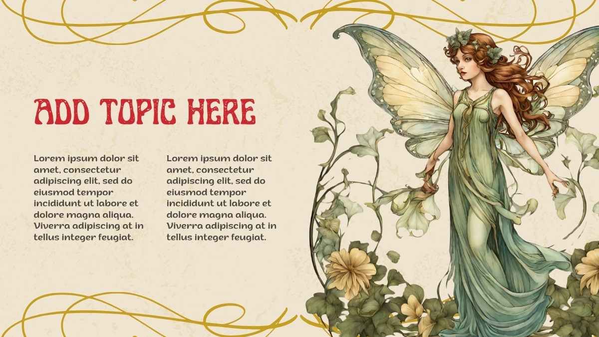Vintage Art Nouveau Floral - slide 9